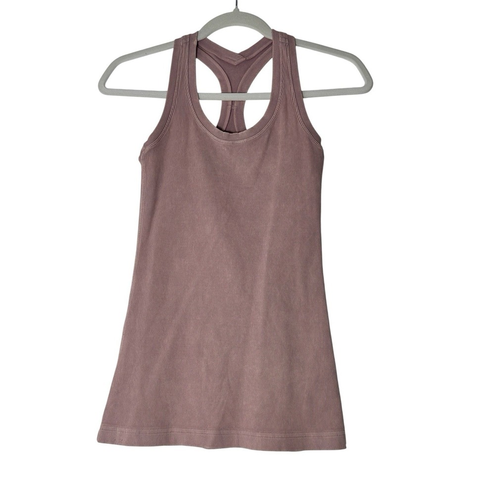 Lululemon Tank Top Women's 6 Dusty Rose Athletic Stretch Raceback Athleisure
